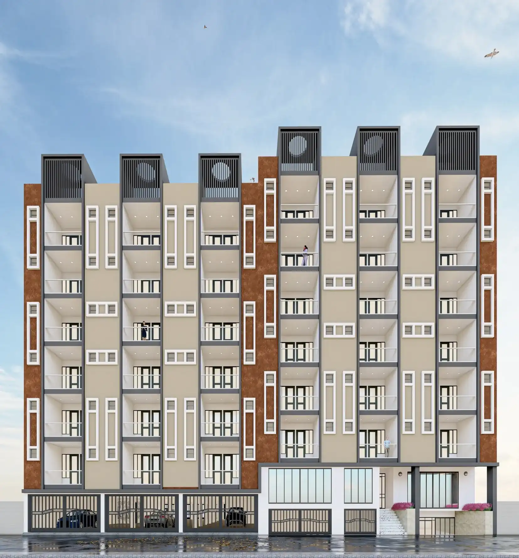 Hindustan Apartments - Buy 3 and 4 BHK Low-rise flats in Sector 104 Noida