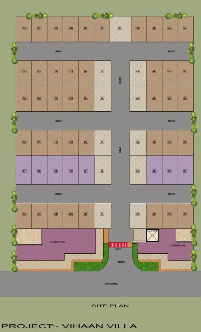 Vihaan Villas Site Plan